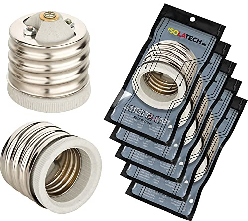 ISOLATECH 5x E40 auf E27 Adapterfassung (max. 250V/2A)