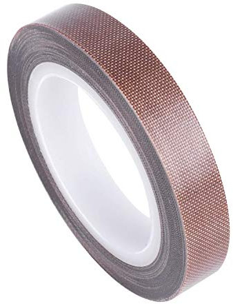 Teflon Tape, 1/2 Inch 30 Feet Fabric PTFE Tape for Vacuum Sealer, Hand and Impulse Sealer Machine, Insulation PTFE Coated Fiberglass Adhesive Tape Fit for FoodSaver, Seal A Meal, Weston, Cabella etc.