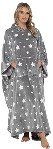 Undercover Ladies Longline Poncho LN1451 Grey Star