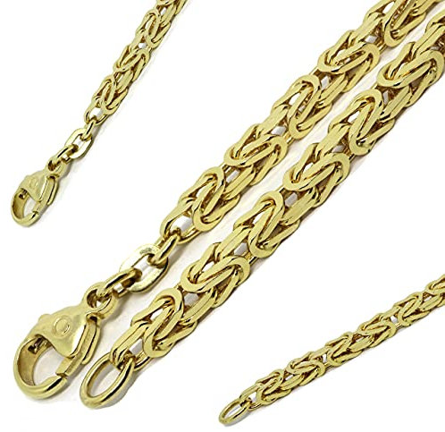 G J Königskette 333 8Karat 1,80mm 45cm 8,9g massiv Echtgold Gelbgold Halskette Collier Gold für Damen Herren Made in Germany