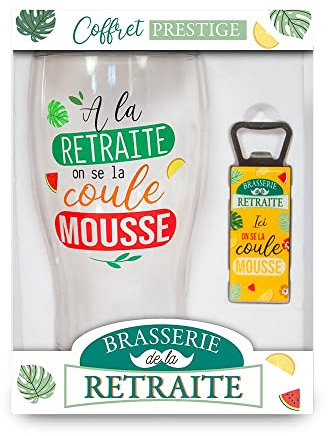 SLA STC,Coffret à bière A la retraite on se la coule mousse