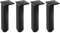 KGUDYS 4pcs square thickened table legs metal cabinet feet, adjustable furniture legs,aluminum alloy,black 10cm,20cm,non-slip mute,replacement sofa,cabinet,table,Black-40cm(15.7in)