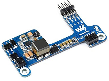 Power Over Ethernet POE HAT für Raspberry Pi 4B/3B+, IEEE 802.3af-konform, Mini POE HAT Unterstützung Anschluss von Kühlungslüftern, Kompatibel mit Offiziellen Raspberry Pi Gehäuse