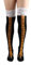 FGFD&OU Lustige Strümpfe Damen Herren Fun Hühnerfüße Socken Kniestrümpfe Overknees Strümpfe Lange Strick Warme Socken Leggings Strümpfe Überknie Hühner Cartoon Sportsocken für Unisex (A-Schwarz)