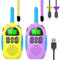 Ushining Walkie Talkies für Kinder Aufladbar mit 16 Kanäle, Kinder Walkie Talkie Wiederaufladbar mit VOX Funktion & Tastensperre für Abenteuer, Camping, Wandern, Spielzeug 3-12 Jahre Jungen Mädchen