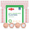 SOL 200pk Small Round Spot Plasters 2.5cm - Hypoallergenic Fabric Plasters for Sensitive Skin - Waterproof & Sterile Wound Care - Perfect for Minor Cuts, Abrasions & First Aid Kit Essentials