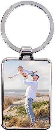 Schlüsselanhänger Personalisiert Foto, Selber Machen, mit Bild Gravur, Weihnachten Geschenke Beste Freundin Pärchen