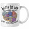 Trendation - Stricken Tasse Geschenk Häkeln Geschenkidee Mama Oma Rentner (Weiß)