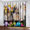 NGOCVN Blickdicht Vorhänge 150 X 166 cm / (B) X (H) Tierischer Hund Ösenvorhang 3D Drucken Verdunkelungsvorhang 2Er Set Mikrofaser Gardinen Teenager Jungen Mädchen Für Jugendzimmer