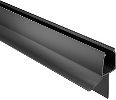 BAUHANDEL24-100cm Duschdichtung schwarz, für Glasstärke 6mm 7mm 8mm, Ersatzdichtung Dusche, Duschkabine Dichtung, UV- und Schimmelbeständig