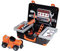 SMOBY Black & Decker Kids Tool Box - Children's Toy Tool Pretend Play Tools Kit - stickers for the 6 hand hold play tools in the portable Tool Box Carry Case for Boys and Girls Age 3 4 5 6 7 Years Old