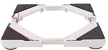 YHJZSM Base Regolabile per asciugatrice, Lavatrice e Frigorifero Lunghezza 30-45 cm Larghezza 38-54 cm Base per condizionatore d'Aria Base per lavastoviglie Altezza 4,5 cm - 100 kg