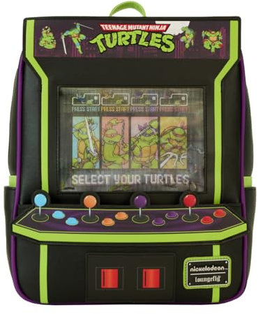 Loungefly Teenage Mutant Ninja Turtles 40th Anniversary Vintage Arcade Mini Backpack