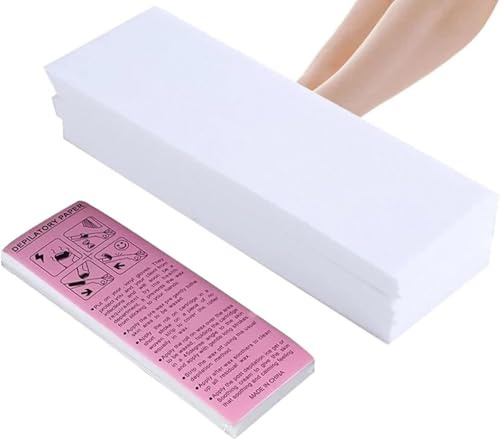 100pz wax strips cartine depilatorie strisce per depilazione gambe cera brasiliana striscette strappo strappacera cerotti