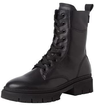 Tamaris 1-25213-43-001 Damen Schnürboot Leder schwarz schwarz