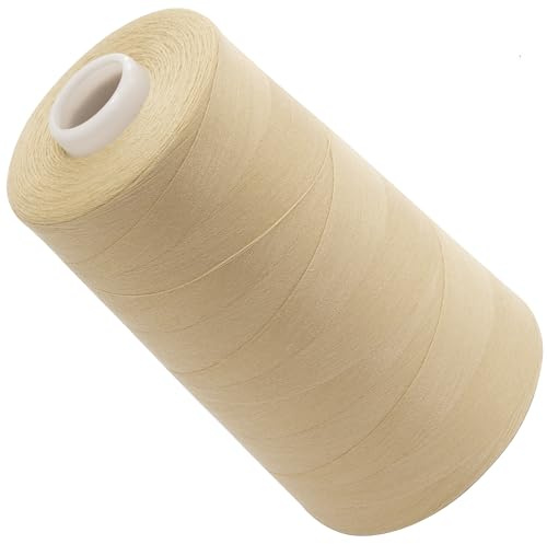 AERZETIX - C72837 - Nähgarnkonus 120 (40/2) 4000 m - aus polyester - konfektion, kurzwaren, garn, kordel, schnur, nähen, kleidung, faden - farbe beige - warm