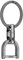 KeyUnity KM13L Drehbarer Schlüsselanhänger mit D-Ring-Schlüsselschäkel, schlüsselanhänger Herren Auto, Drehbarer Schlüsselorganisator aus Titan Keychain Quick Release