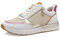 Tamaris Damen Klassische Ballerinas, Frauen Flats,Comfort Lining,TOUCHit-Fußbett,Slip-ons,klassisch elegant,Ballerinen,White/LT.Gold,41 EU