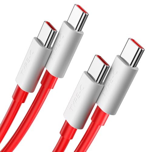 Cable USB C 1M 2 Pack para OnePlus 11 10T 5G, Carga Rápida SUPERVOOC Cable USB C a USB C,Tipo C Cable de Datos Súper Flash para OnePlus Nord 3 2 2T Nord CE 3 4 Lite 10 Pro OnePlus Pad Open OPPO Realme