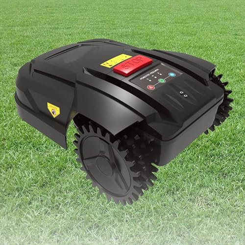 Tondeuse à gazon automatique,robot coupe-herbe,tondeuse à gazon robotisée intelligente automatique de jardin,pour pelouse de 800 m²,planification de chemin, réglage antivol
