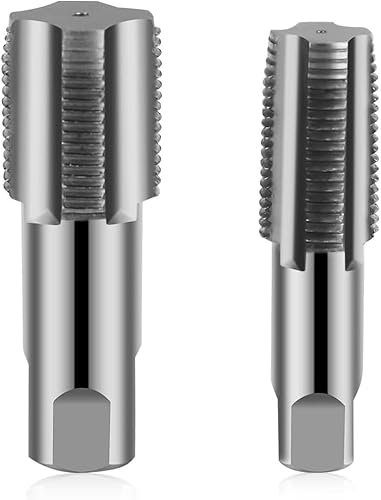 Set di maschi per tubi, in acciaio al carbonio, filettatura interna da 1/2, filettatura interna da 3/4, maschio, per riparazione meccanica e automobilistica, raccordi per tubi dell'acqua