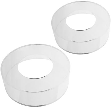 CONGARTENO 2pezzi Supporto Per Torte Acrilico Trasparente Alzatina Rotonda Per Dessert Espositore Fillable Per Compleanni e Matrimonio