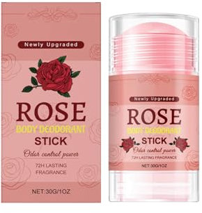 Rose Body Deodorant Stick,Deo Stick Damen Herren,Antitranspirant Gegen Starkes Schwitzen, Sorgt FüR Einen Lang Anhaltenden Frischen Duft, Ohne Gelbe Flecken Zu Hinterlassen (1)