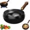 Chinesische Wok- Traditionelle Eisenpfanne FüR Gesundes Kochen | Gusseisen Wok Mit Anti-Scenen-Griff | Eisengeschirr Mit 24/28 Cm Durchmesser FüR Kochkocher Von KöPfen (28CM)