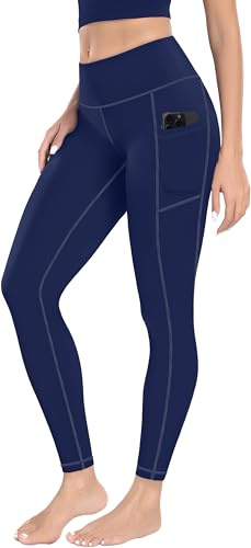 High Waist Damen Sport Leggings für Gym Yoga mit Taschen Push Up Shaping