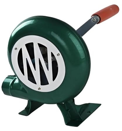 JOUFNING Handkurbel Schmiede Schmiedegebläse, Eisenzahnrad-Popcorn-Ventilator, Zentrifugales Grillgebläse, BBQ Fan Kohleanzünder Grill, Manueller Ventilator Für Camping/Picknick(150W)