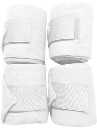 Qkbuza Bendaggi per Gambe di Cavallo | 4 Pezzi Protezioni per Arti Anteriori - Protezioni Bendaggi 248 cm Equestri Supporto Tendini Equitazione