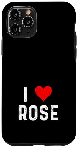 I Love Rose – Herz – Used-Look Hülle für iPhone 11 Pro