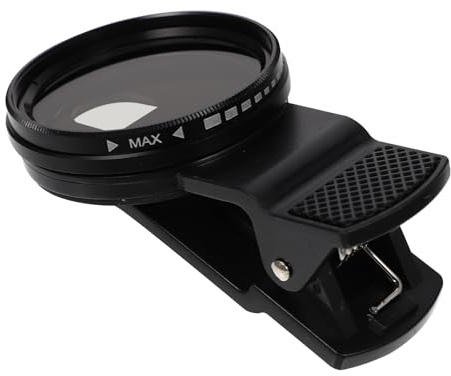 BRIGHTFUFU 37mm Nd2-400 Handy Zubehör Tragbarer Leichter Aluminiumlegierungs Filter für Smartphone Kamera Praktisch für Bewegte Fotografie und Menschlichen Strom