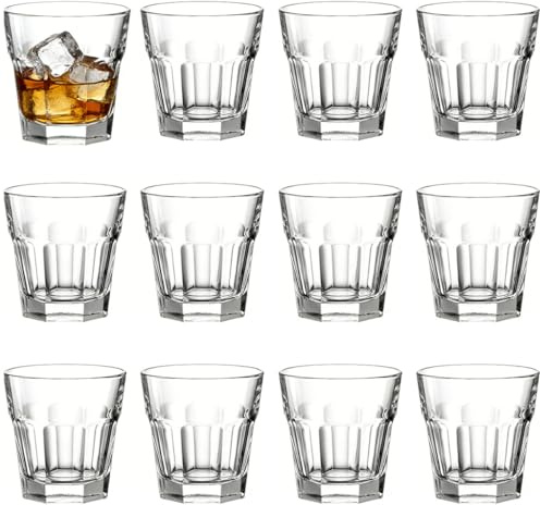 Rosqmor 12 Pièces Verre A Shot Plastique Réutilisable, 3,5 cl/35 ml Verres à Shot Transparent, Petit Shooter Verre à Spiritueux pour Tequila, Vodka, Liqueur, Fenouil, Fête