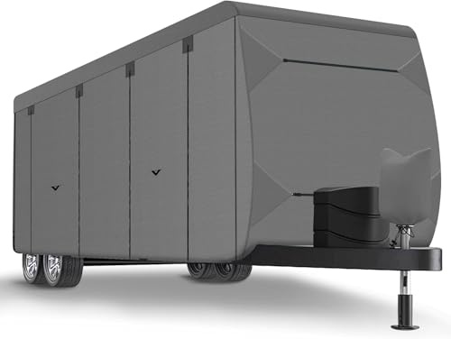 Wohnwagen Abdeckplane,Wohnwagen Abdeckung,Wohnwagenplane | Schützt vor Staub und Nässe,Wasserdicht,UV-beständig,Frostfeste Wohnwagen Schutzhülle für Caravan,600*250*220CM