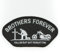 hegibaer 90 x 50 mm Brothers Forever Fallen but not Forgotten Biker Aufnäher Aufbügler 0705 A