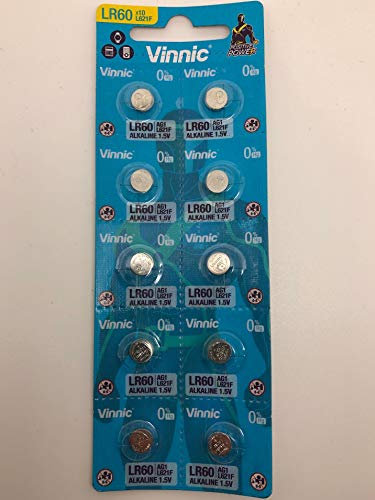 Lot de 30 Piles VINNIC AG1 L621F LR60 364 ALCALINE 1,5V
