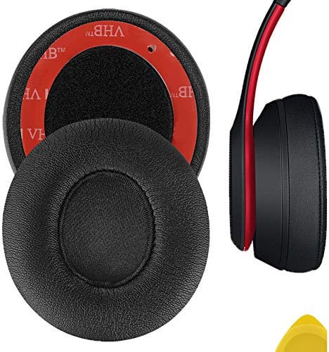 Geekria QuickFit Ersatz-Ohrpolster für Beats Solo 3 (A1796), Solo 3.0 Wireless On-Ear-Kopfhörer, Ohrpolster, Headset-Ohrpolster, Ohrmuscheln, Ersatzteile (schwarz)