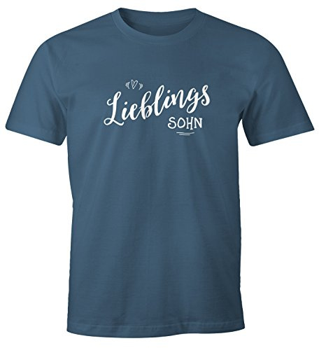 MoonWorks Herren T-Shirt Lieblingssohn Geschenk Familie Kind Kinder Sohn Junge