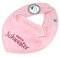 Elefantasie HALSTUCH mit Spruch kleine Schwester für Baby oder Kind rosa aus Baumwolle in Einheitsgröße