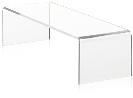 Warenträger als Dekobrücke/Schuhständer aus original PLEXIGLAS® (20x7x5cm) Präsentationsdisplay/Verkaufsständer aus Acrylglas