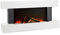 Klarstein Chimenea Electrica Bajo Consumo Pared, Estufa sin Leña de Interior, Chimeneas Electricas Decorativas 2000W, Llama LED, Chimenea Decorativa con Mando, Temporizador y Efecto Real Troncos