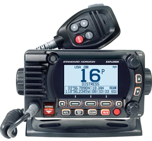 STANDARD Horizon GX1800GB Black 25W VHF/GPS/Second Station Explorer Series
