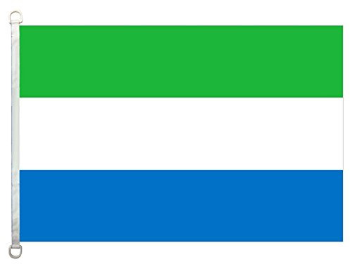nothing Flagge von Sierra Leone, 90 x 150 cm, 100 % Polyester, Banner, Digitaldruck.