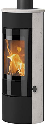 Lotus KS3458 Prestige Magic 40 Kaminofen Schwarz/Limestone, Rauchabgang oben/A+