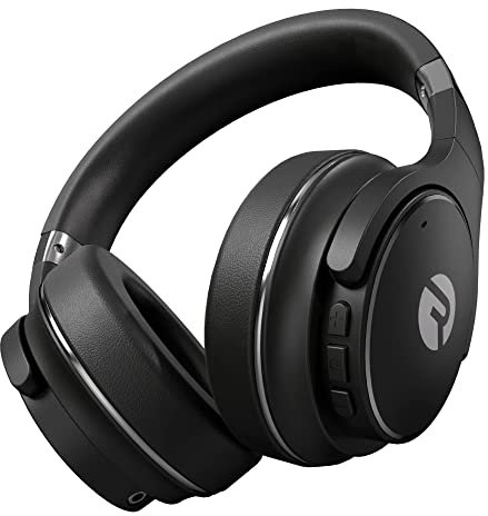 Raycon The Everyday Wireless Bluetooth Over Ear Headphones, with Active Noise Cancelling, Awareness Mode and Built in Microphone, IPX 4 (Black)