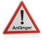 Betriebsausstattung24 Hinweisschild „Anfänger“ - Magnetfolie Größe (SL): 20,0 cm - Anfänger - Autoschild - Hinweisschild Kraftfahrzeuge - KFZ