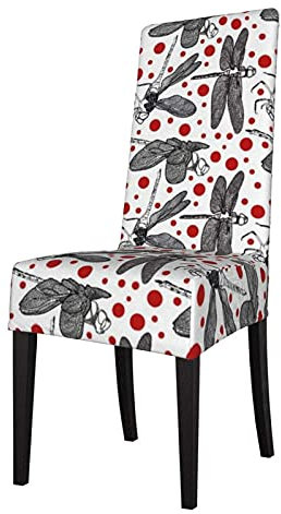 Stuhlhussen Dragonfly Stretch Dining Chair Protector Sitzbezug Sitzbezug für Stühle