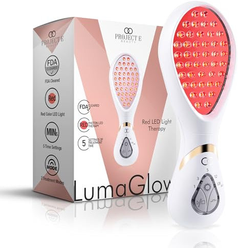 Project E Beauty LumaGlow Rote LED-Lichttherapie| Ultra Photon LED Lichtbehandlung Hautverjüngung Anti-âge Lift Firm Resserrer la peau Beauté du visage Appareil quotidien