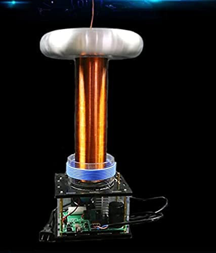 UIGJIOG Altoparlante A Bobina di Tesla di Grandi Dimensioni con Musica Ad Alta Potenza da 800 W,Bobina di Tesla Fai-da-Te,Kit di Apprendimento per La Fisica della Scienza del Generatore di Arco,800 W
